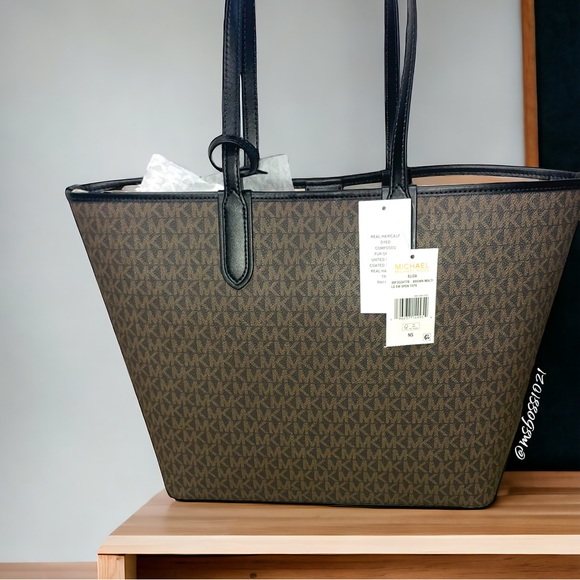 Michael Kors Eliza Large East West Open Tote W/Pouch + Matching Wallet NWT - Picture 5 of 14